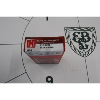 .222 Hornady 50gr V-Max Box of 20 .222 Hornady 50gr V-Max Box of 20